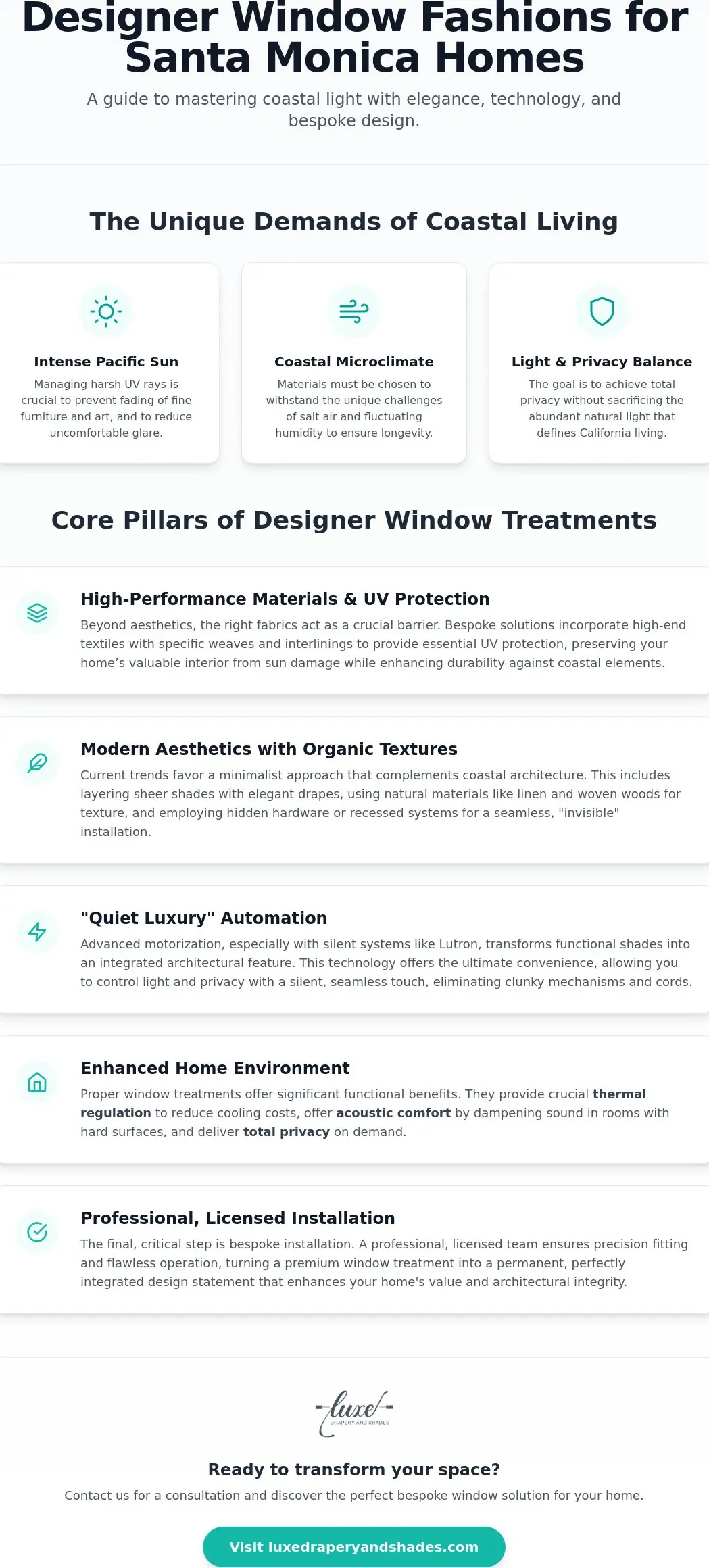 Designer Window Fashions in Santa Monica: A Guide to Curated Luxury