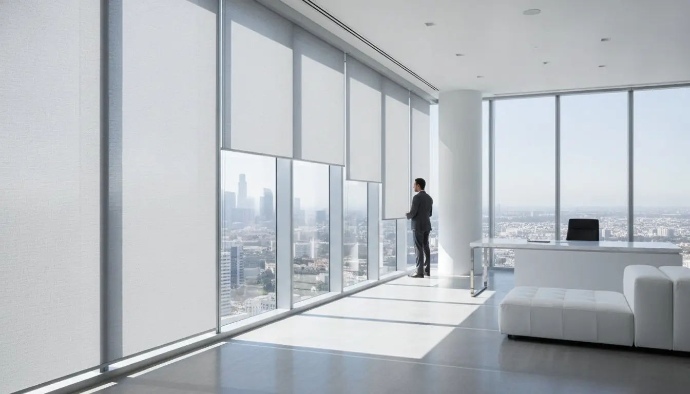 Motorized Solar Shades for Office Spaces: The Connoisseur’s Guide to Productive Luxury