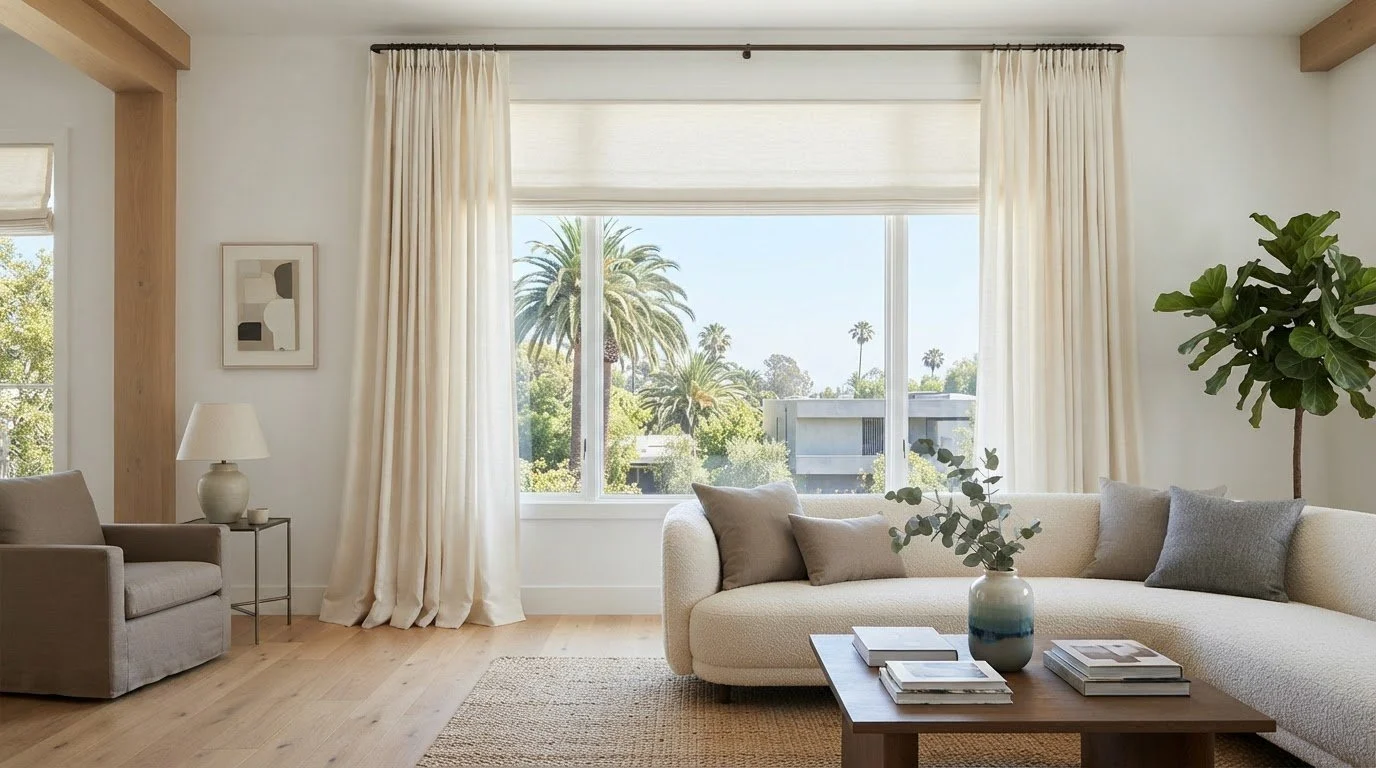 How to Layer Shades and Drapes for a Thoughtful, Polished Window