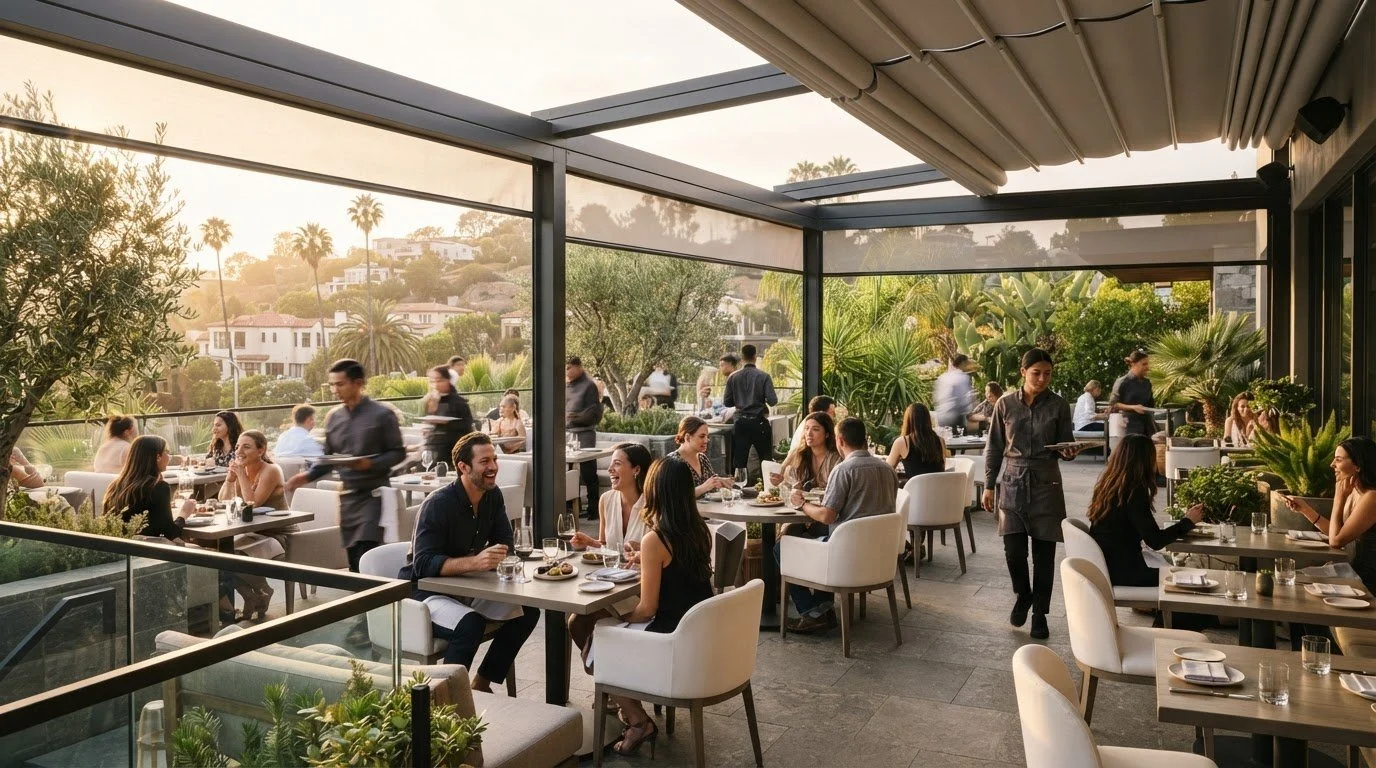 Outdoor Restaurant Enclosures in Los Angeles: A Guide to Better Patio Dining